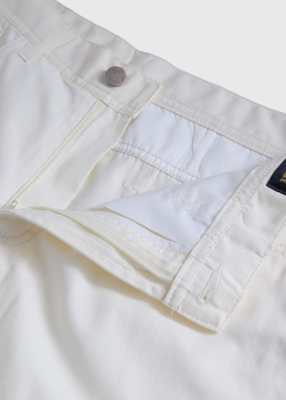 Five-Pocket Dress Trouser - White - Pants