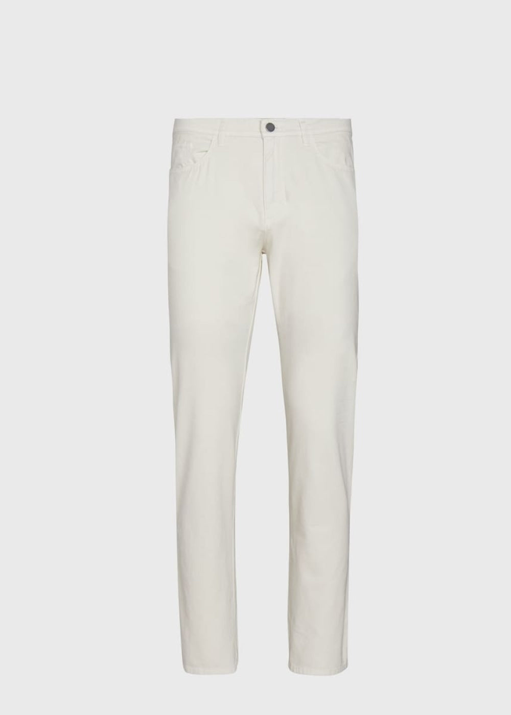 Five Pocket Pima Cotton Pant - Stone - Pants