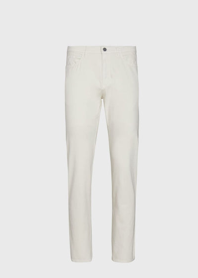 Five Pocket Pima Cotton Pant - Stone - Pants
