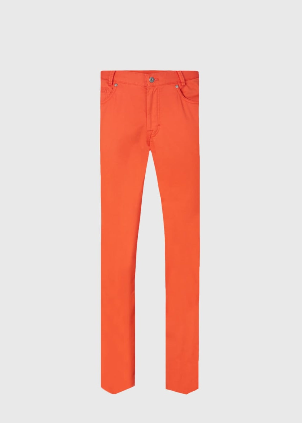 Five Pocket Satin Finish Cotton Pant - bright red - 38 - Pants