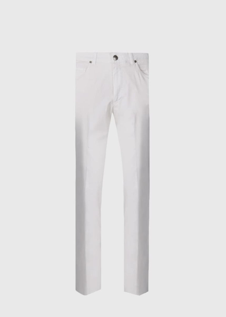 Five Pocket Trouser - Cream - 42 (Long)