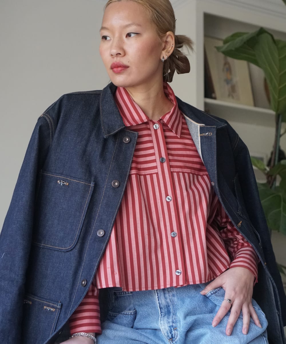 Ellie Button Down - Striped