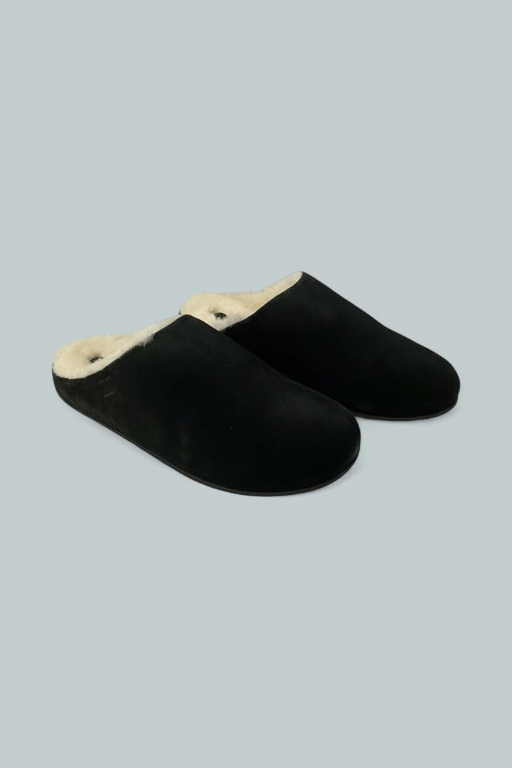 Women's Chrissie Shearling Slippers - Black