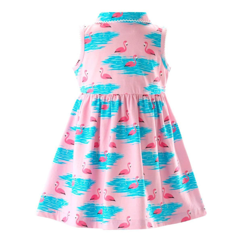 Flamingo Jersey Dress - Dresses