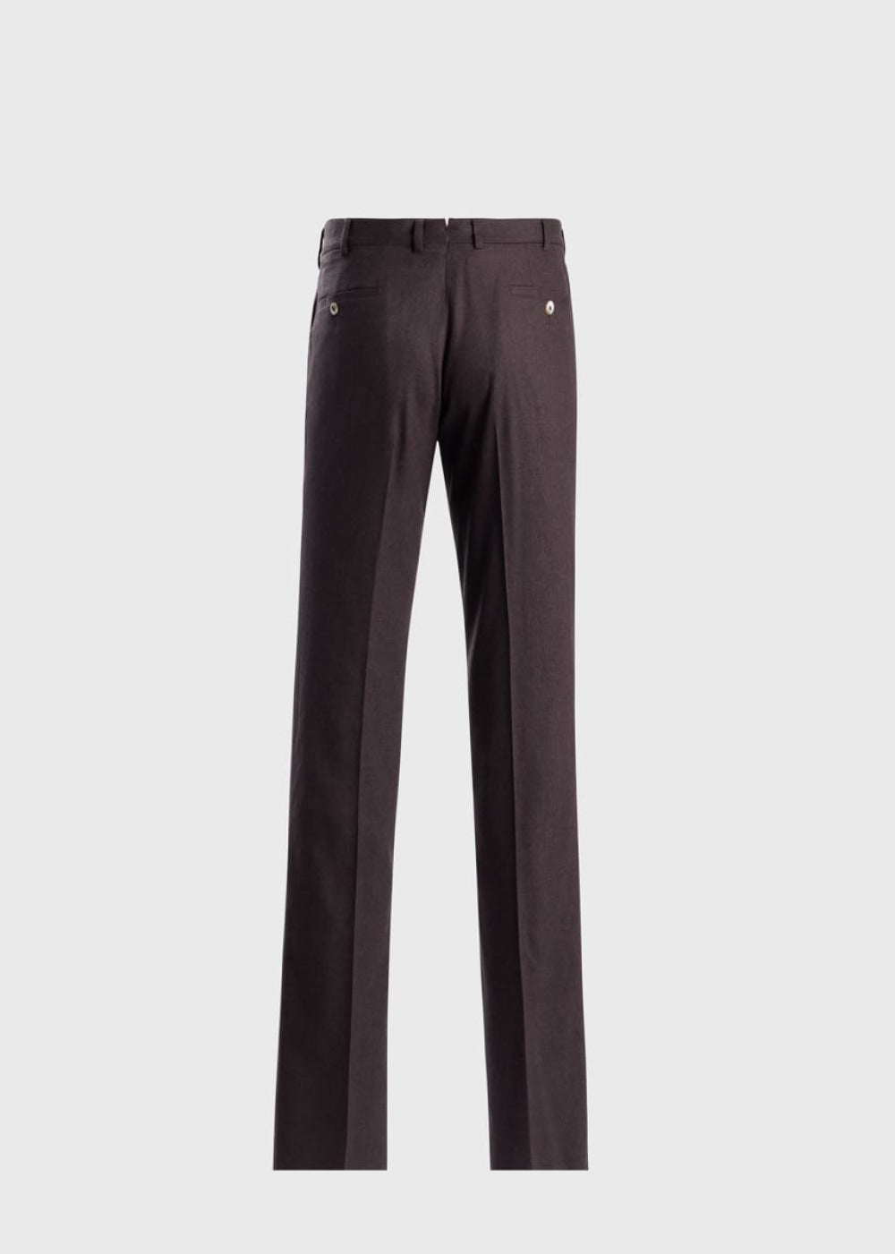 Flannel Dress Trouser - Chocolate - 35 - Trouser