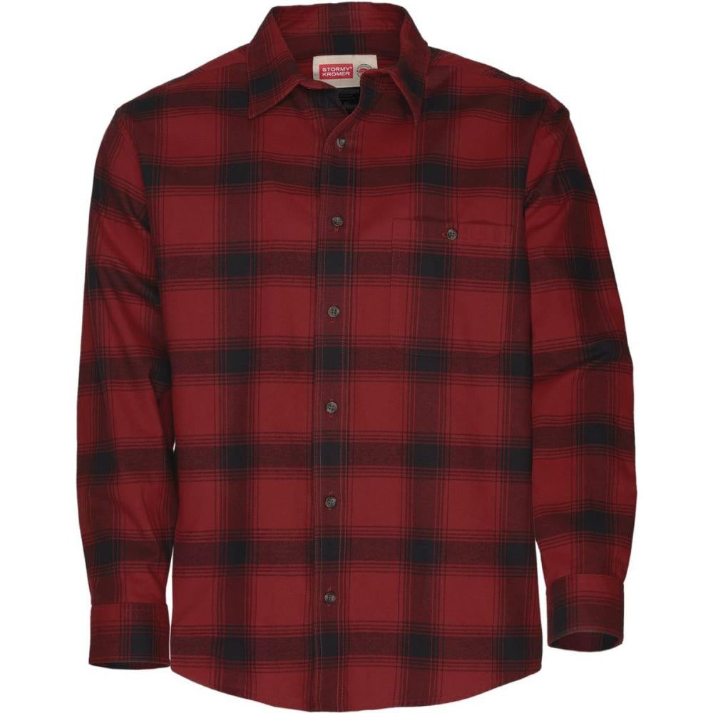 Flannel Shirt - Red/black Plaid - FINAL SALE - SM - Button Down Shirt