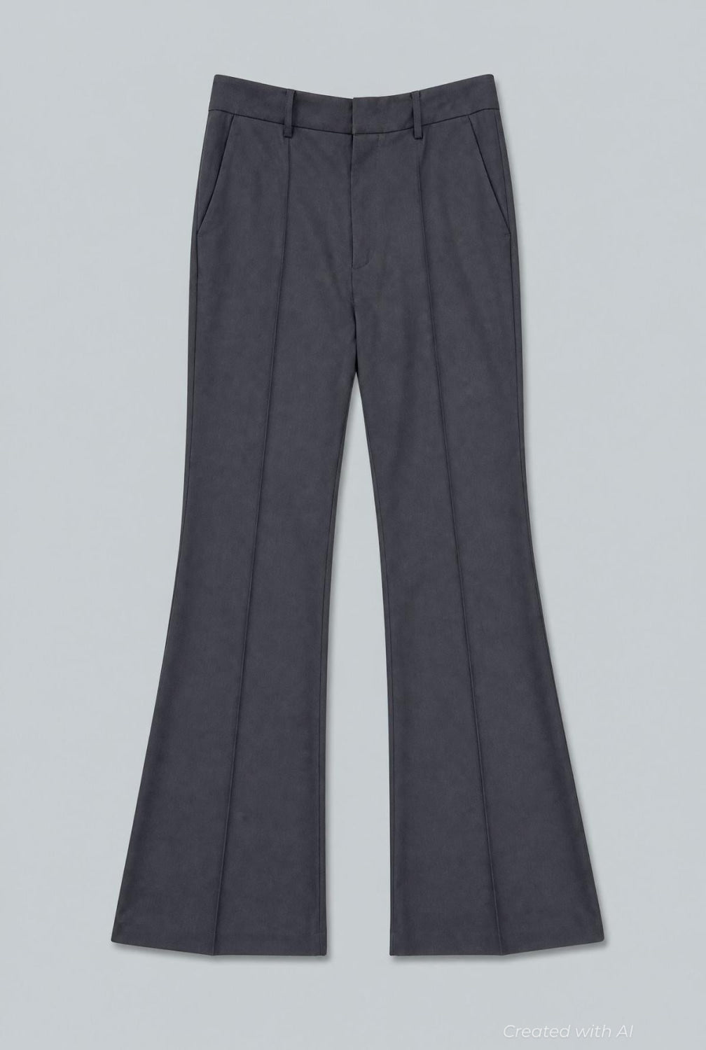 Flared Basic Trousers - Black - 38 / US 6 / S - Trouser