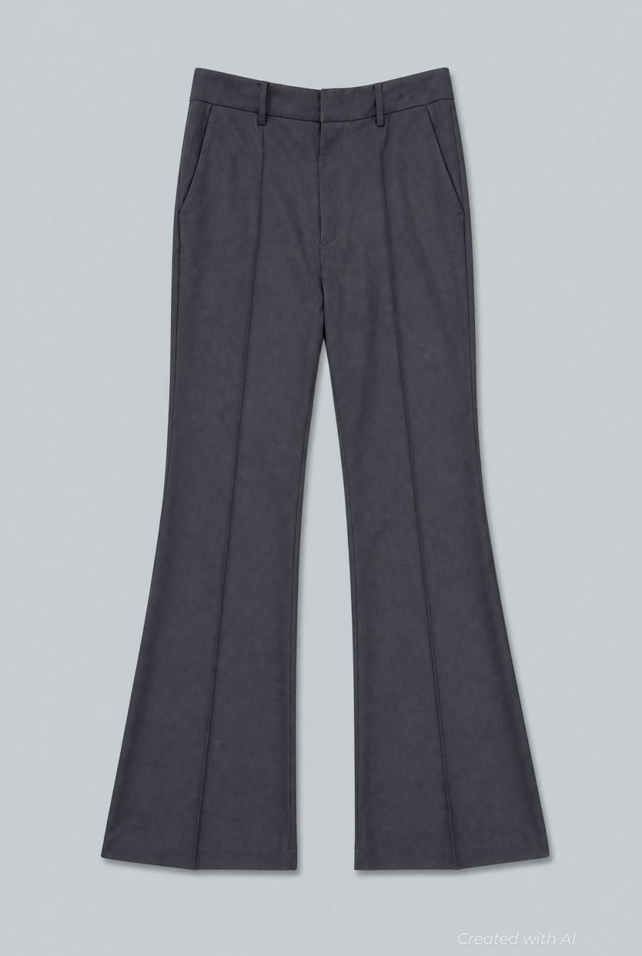 Flared Basic Trousers - Black - 38 / US 6 / S - Trouser