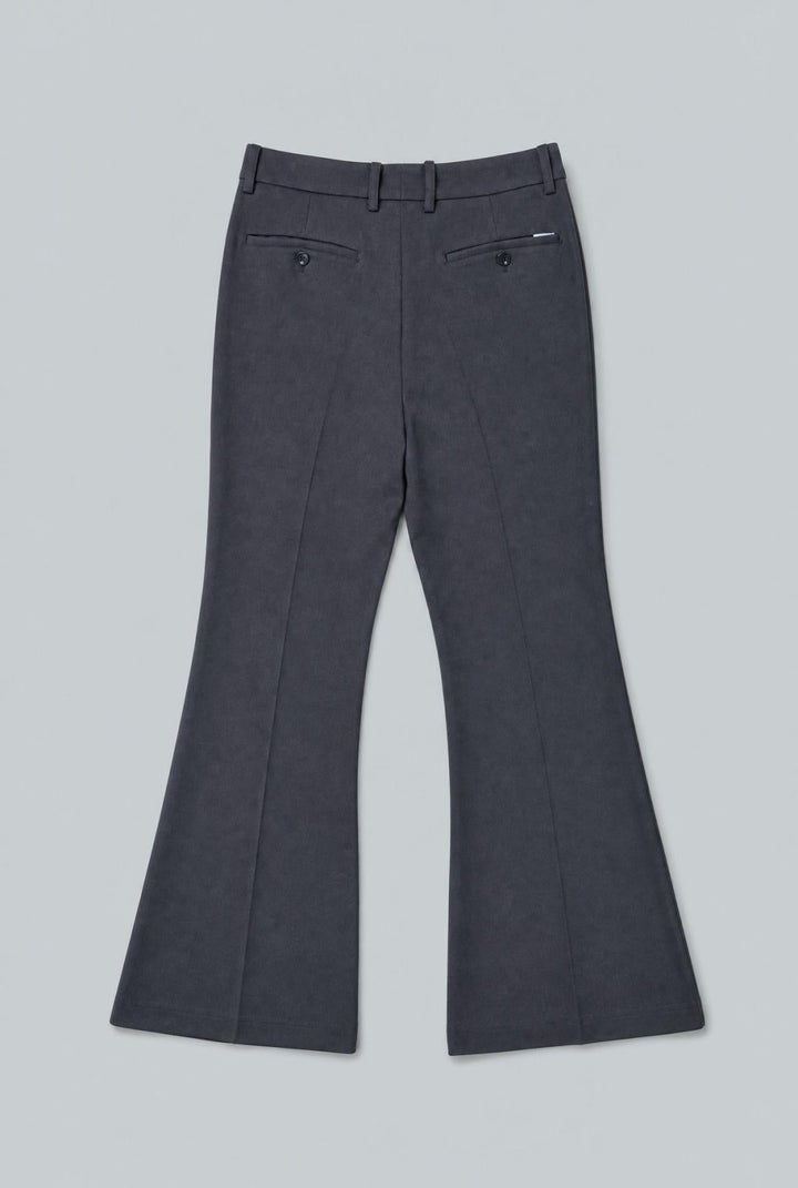 Flared Basic Trousers - Black - 38 / US 6 / S - Trouser