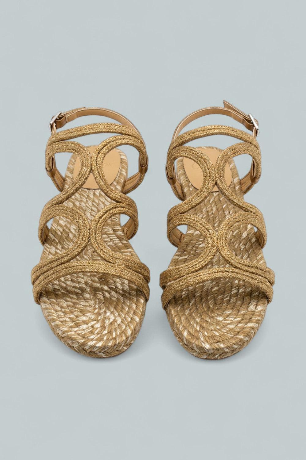 Flat Sandal - Old Gold - US 8 / EU 39 / UK 6 - Sandals