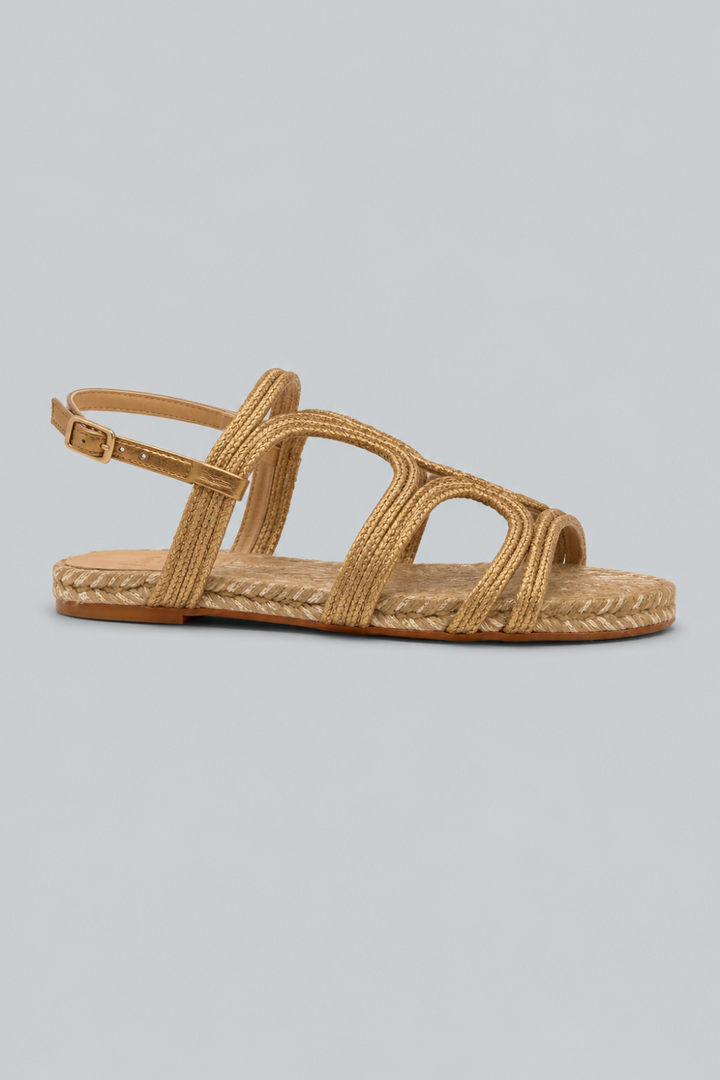 Flat Sandal - Yellow - 6 UK - Sandal