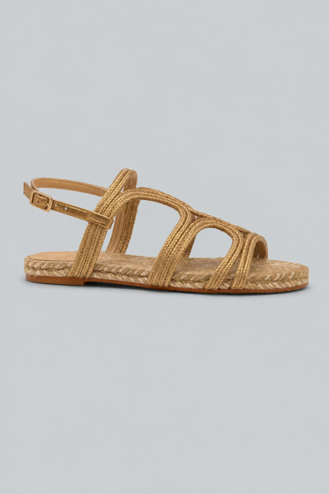 Flat Sandal - Yellow - 6 UK - Sandal