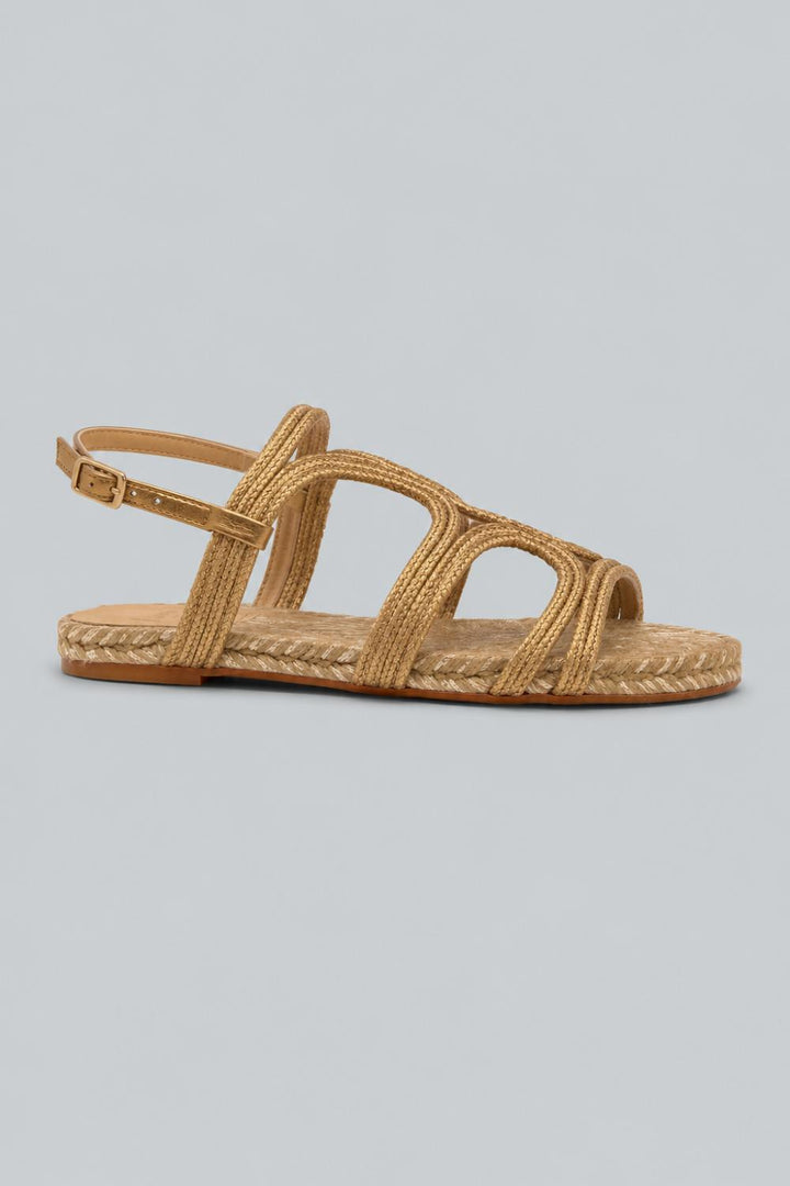 Flat Sandal - Yellow - 6 UK - Sandal