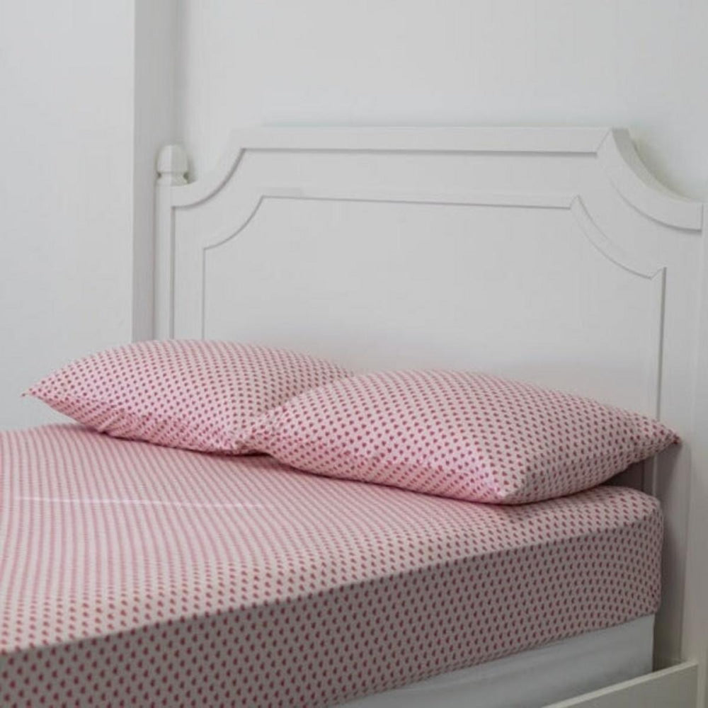 Flat Sheet Twin - Pink Hearts - OS - Crib Sheet