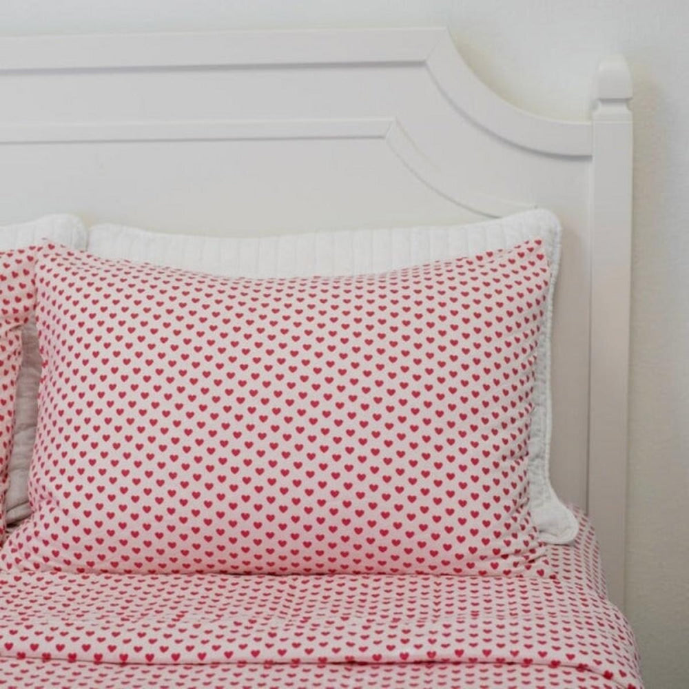 Flat Sheet Twin - Pink Hearts - OS - Crib Sheet