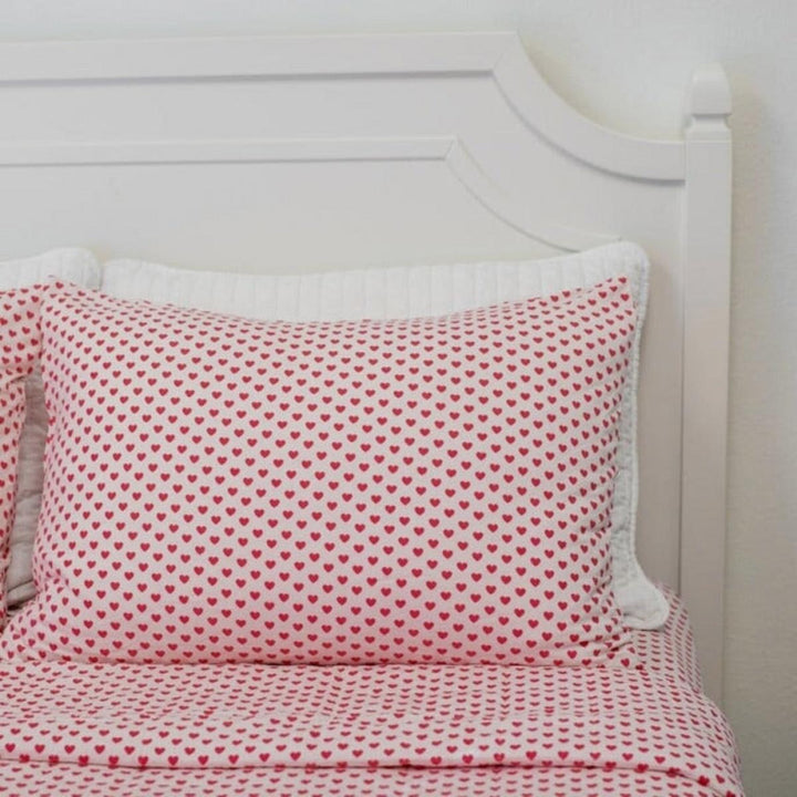 Flat Sheet Twin - Pink Hearts - OS - Crib Sheet