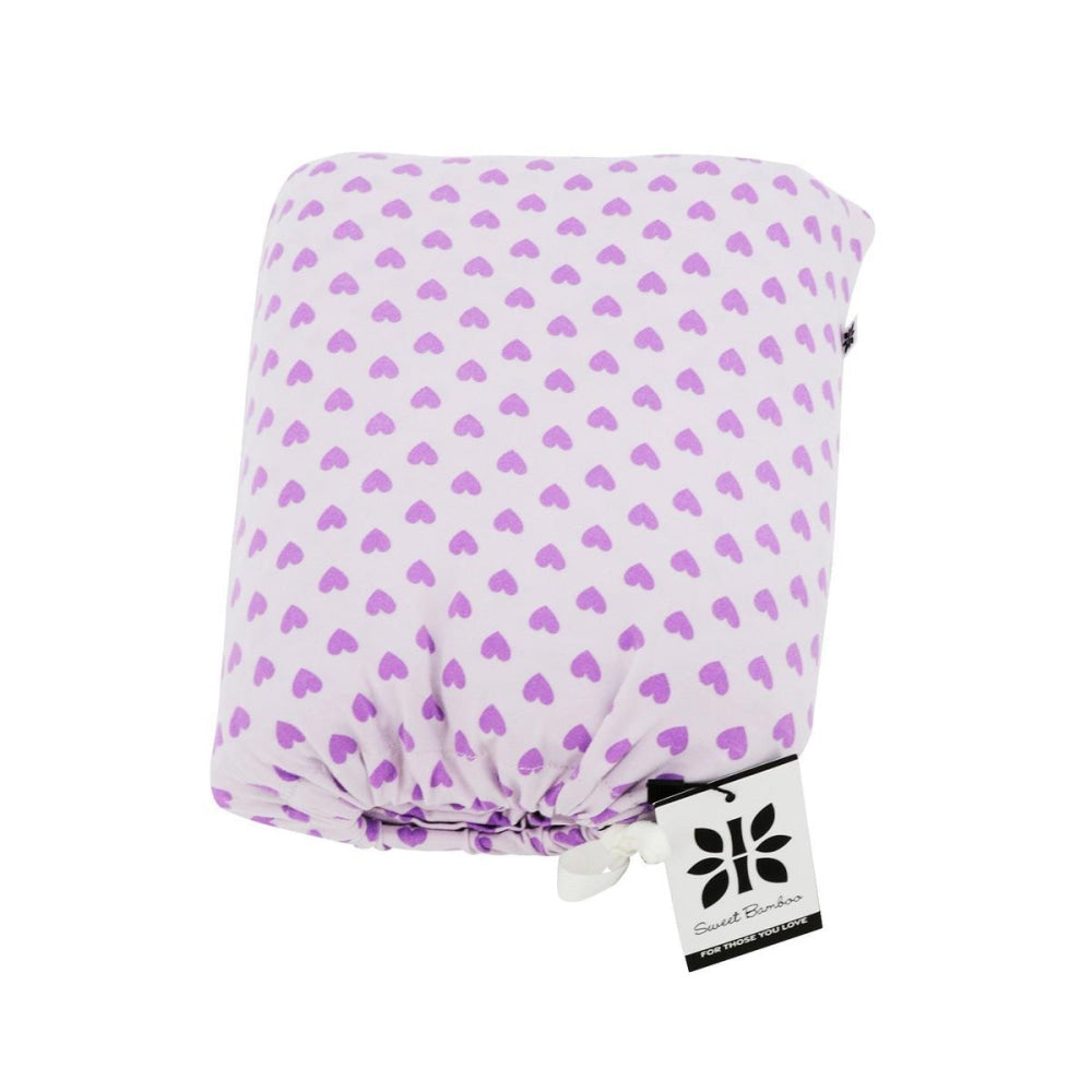 Flat Sheet Twin - Purple Hearts - OS - Blanket