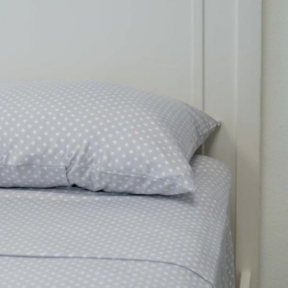 Flat Sheet Twin - Stars Grey - OS - Crib Sheet
