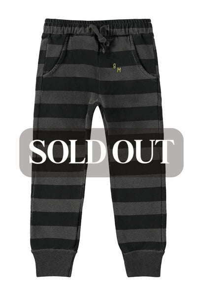 Fleece Trouser Wide Stripes - Good Night - Sweatpant