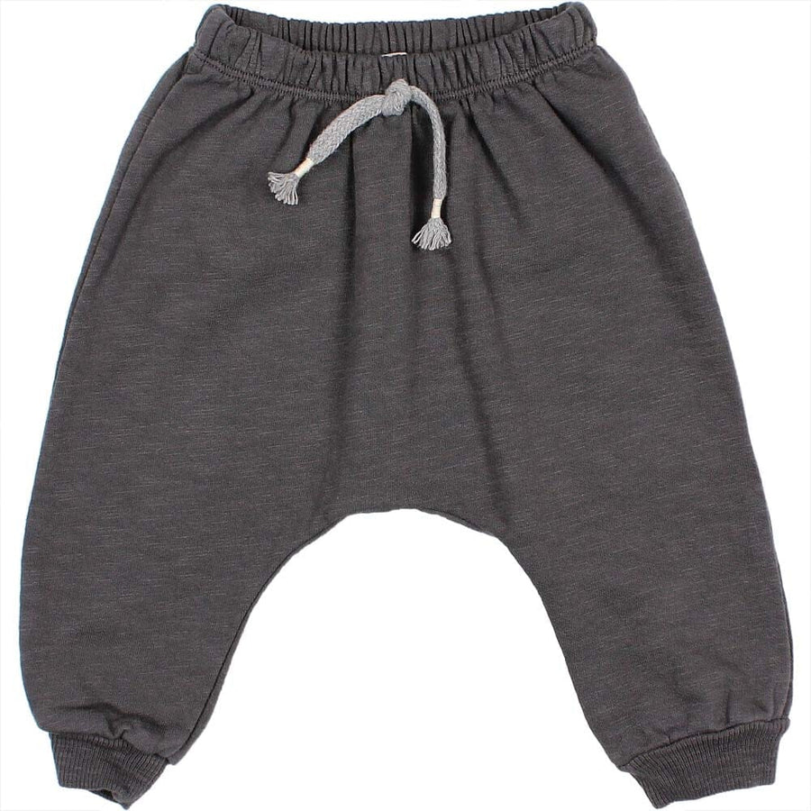 Baby Fleece Pants w/ Tie - Antracite Sweatpants Buho 