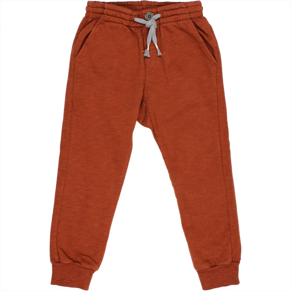 Fleece Pants w/ Tie - Rust Sweatpants Buho 