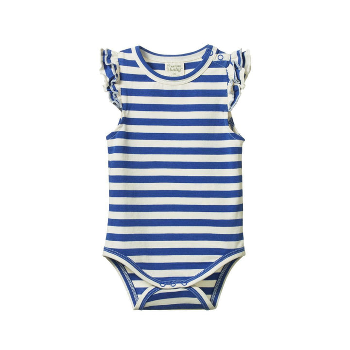Fleur Bodysuit - Isle Blue Sea Stripe - Bodysuit
