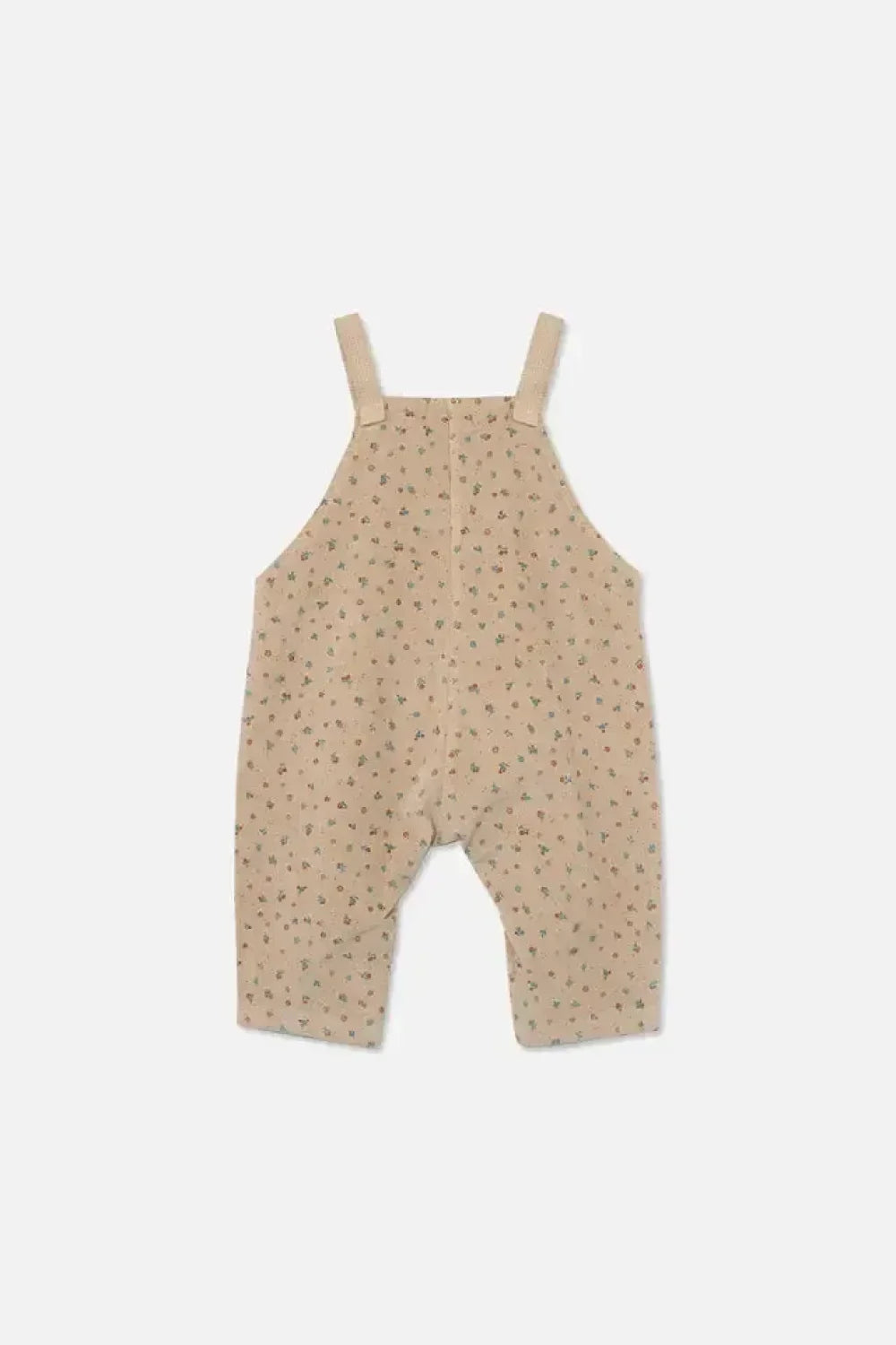 Floral Corduroy Baby Overalls - Beige - 3M - Overalls