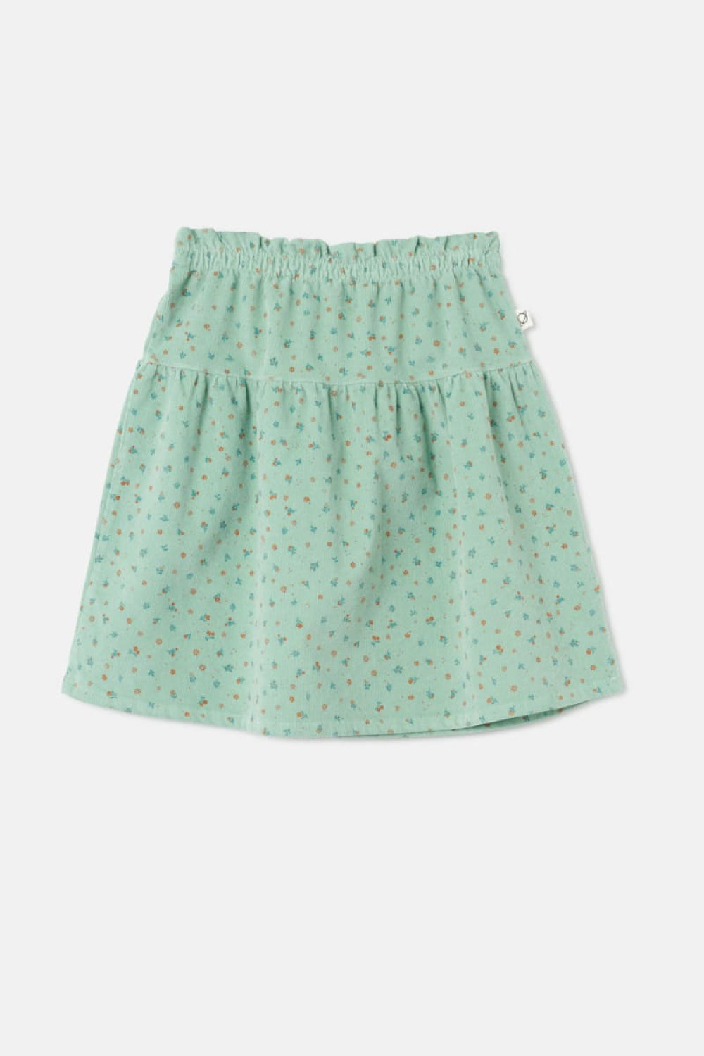 Floral Corduroy Skirt - Green - 6Y - Skirt