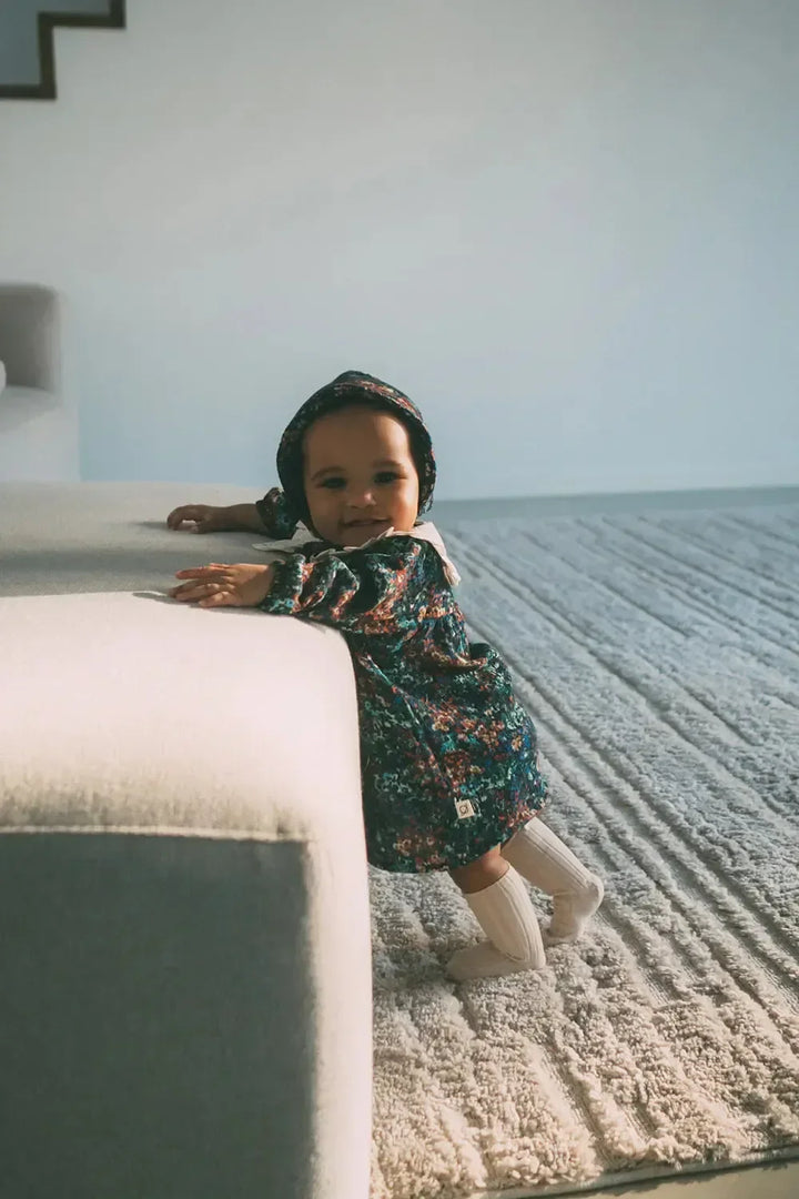 Floral Paint Baby Dress - Unique - 6M - Dresses