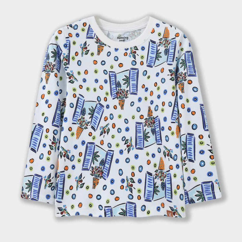 Floral Windows Long Sleeve Tee - T-shirt