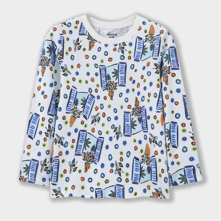Floral Windows Long Sleeve Tee - T-shirt