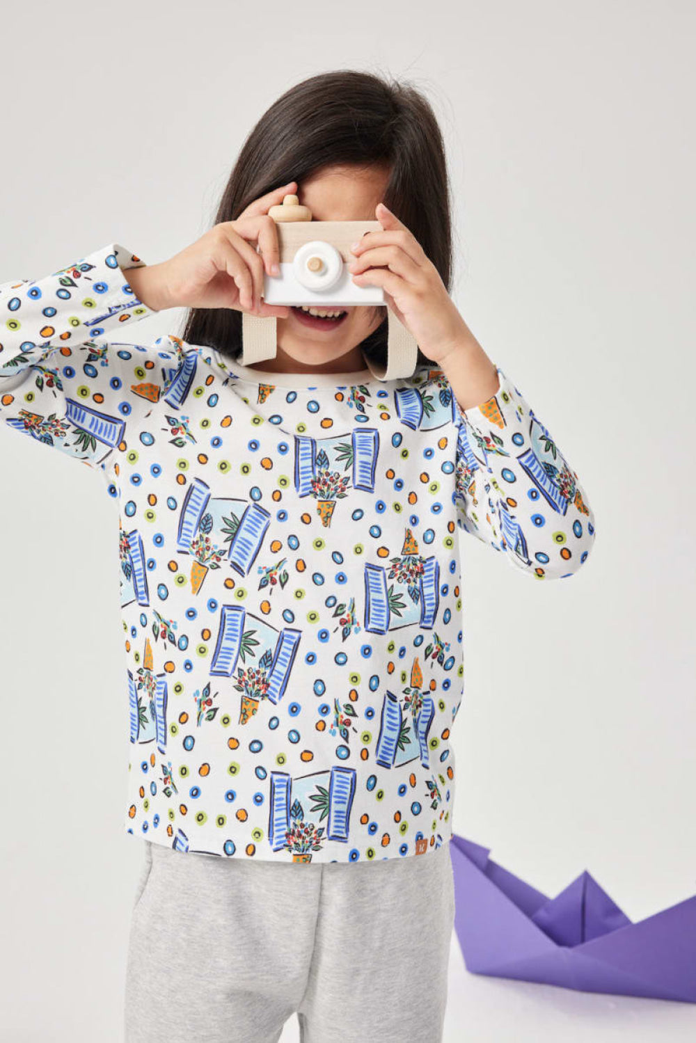 Floral Windows Long Sleeve Tee - T-shirt