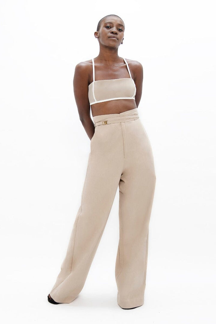 Florence Pants - Sand Beige Pants 1 People 