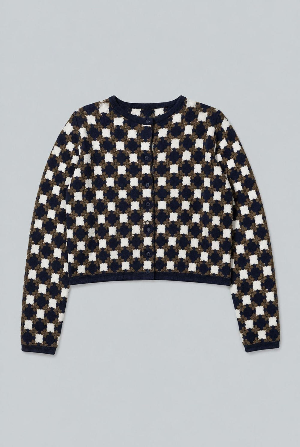 Flower Geo Velvet Jacket - Cedar/Navy - Jacket