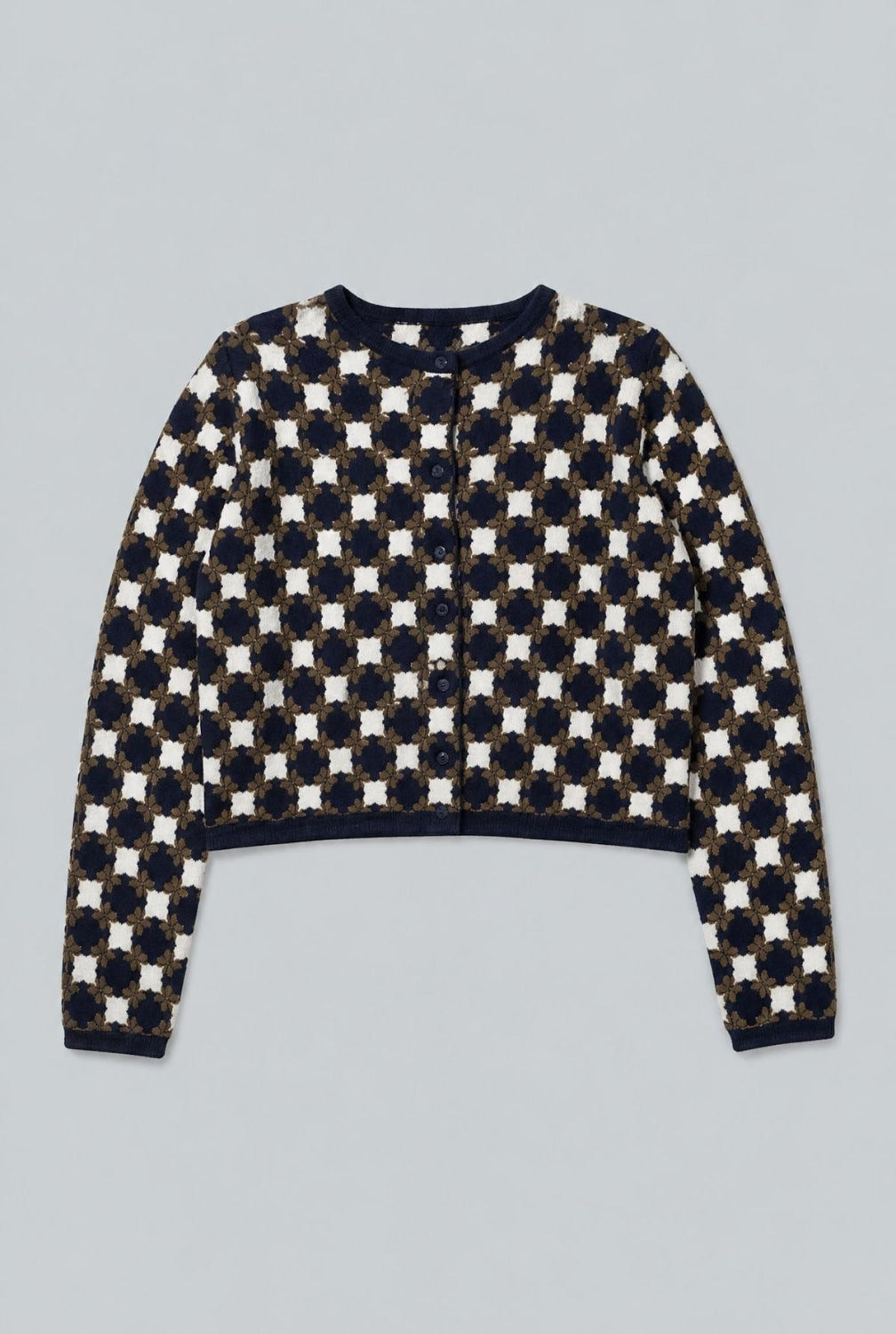 Flower Geo Velvet Jacket - Cedar/Navy - Jacket