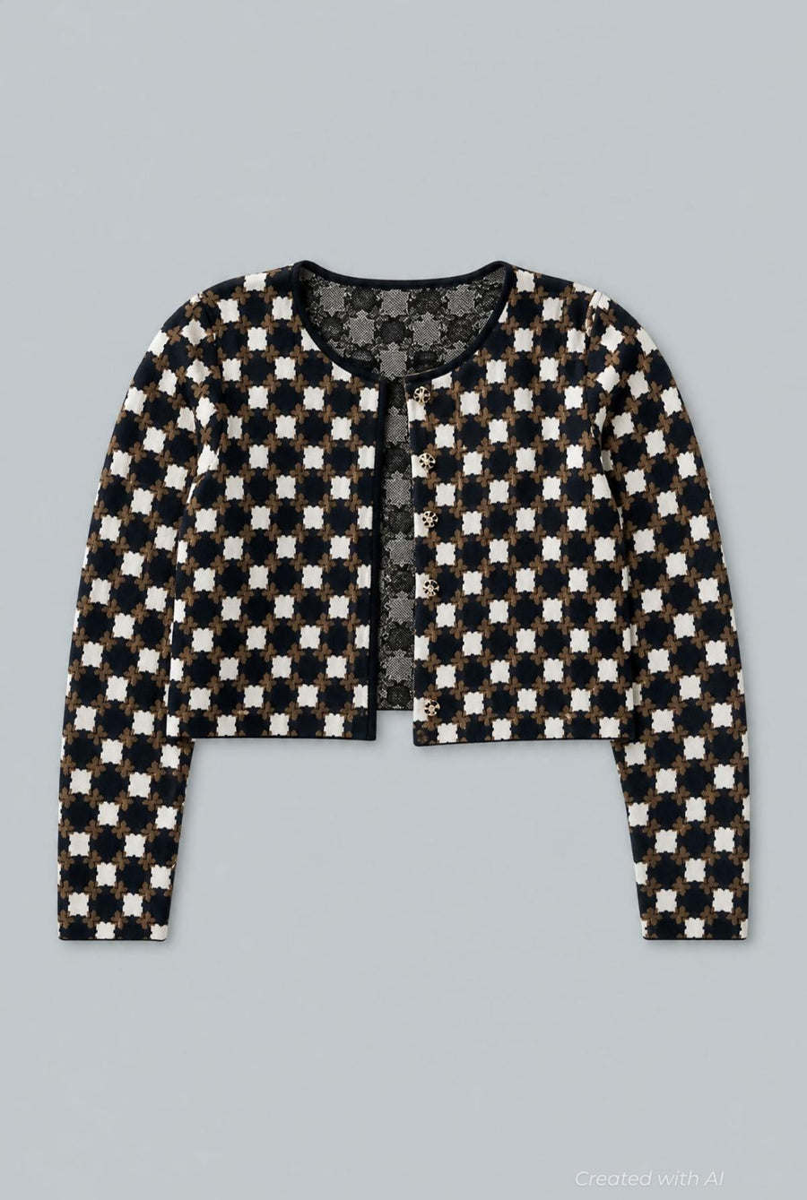 Flower Geo Velvet Jacket - Cedar/Navy - Jacket