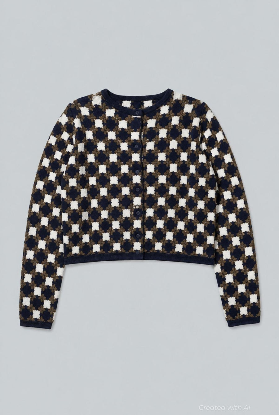 Flower Geo Velvet Jacket - Cedar/Navy - Jacket