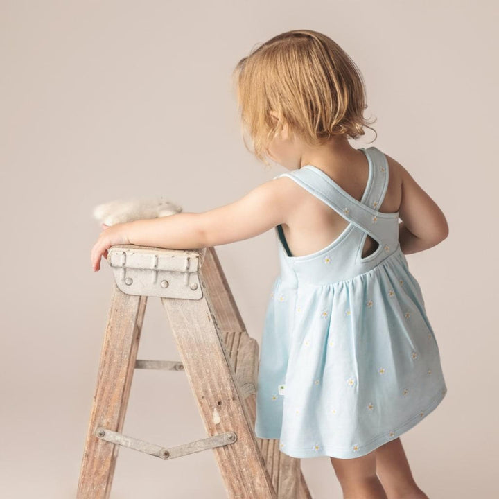 Flower Power Dress - Cornflower Blue - Dresses