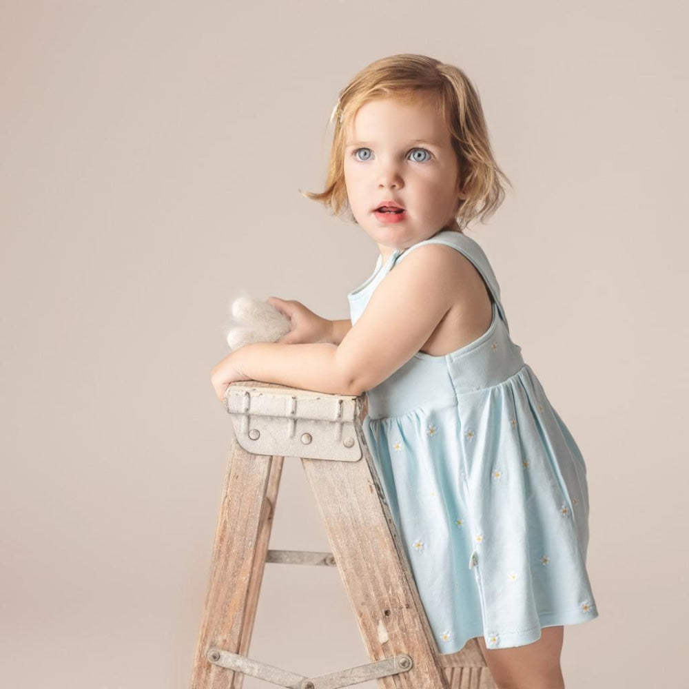 Flower Power Dress - Cornflower Blue - Dresses