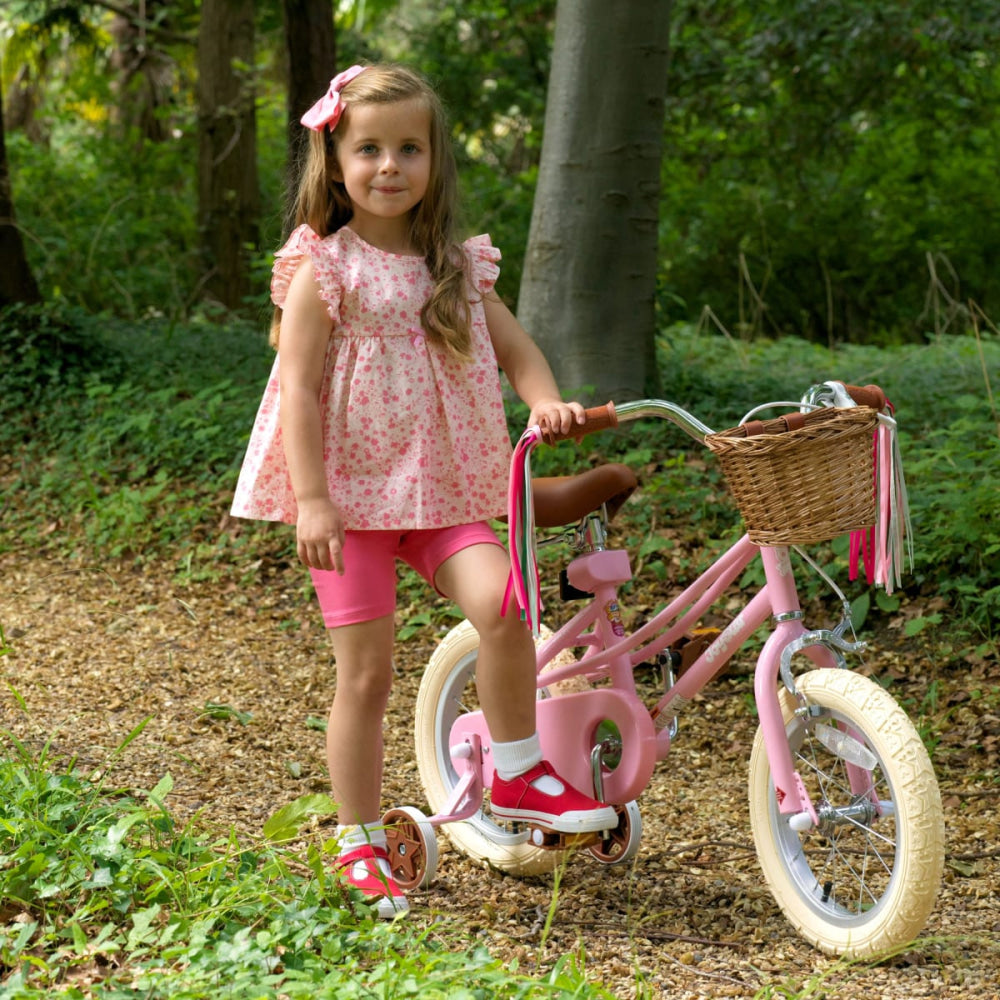 Flowerette Top and Bike Short Set - 10y - Shirt