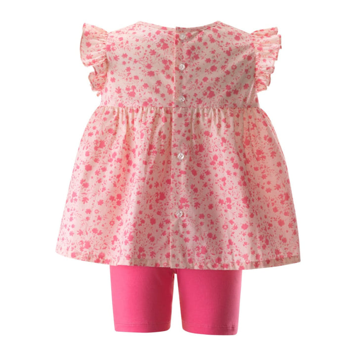 Flowerette Top and Bike Short Set - 10y - Shirt