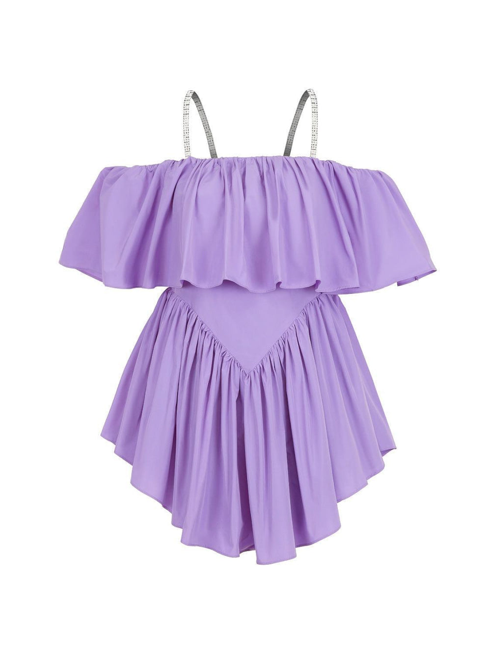 Flowy Mini Dress - Lilac - Dresses