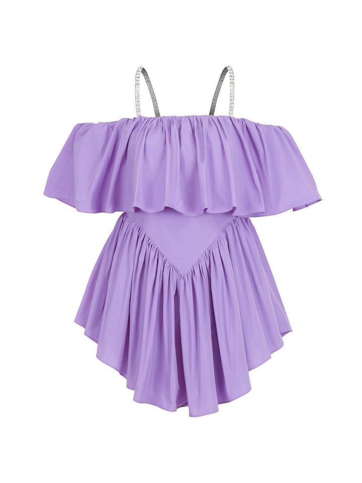 Flowy Mini Dress - Lilac - Dresses