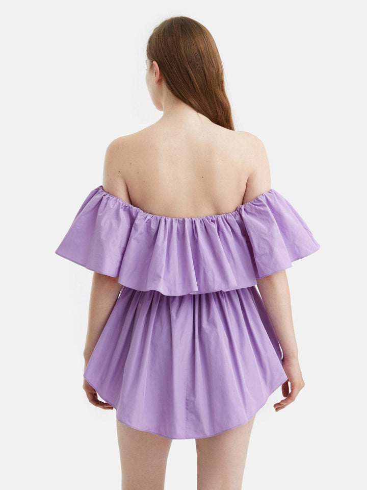 Flowy Mini Dress - Lilac - Dresses