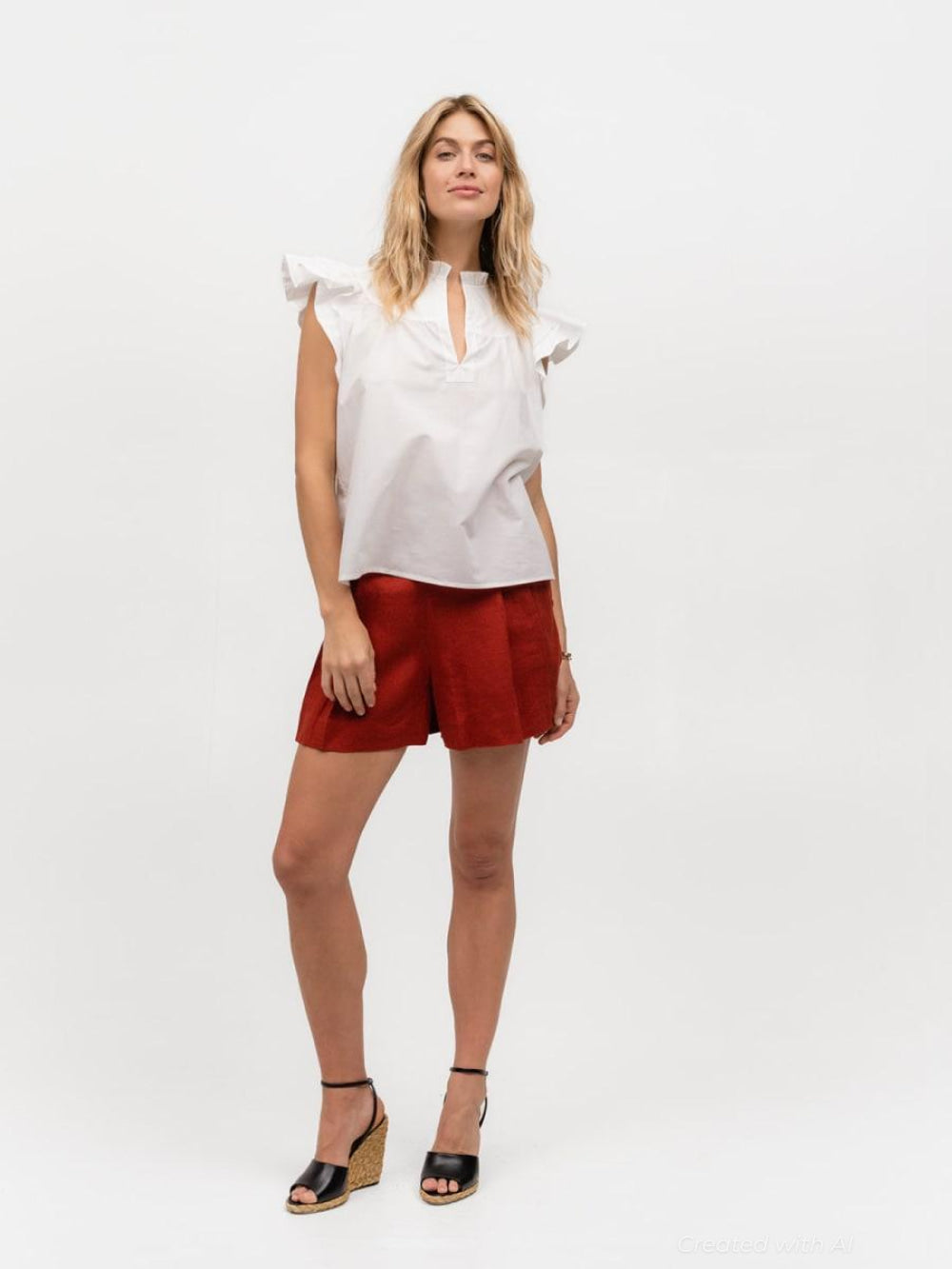 Flutter Sleeve - Jasmine - Blouse