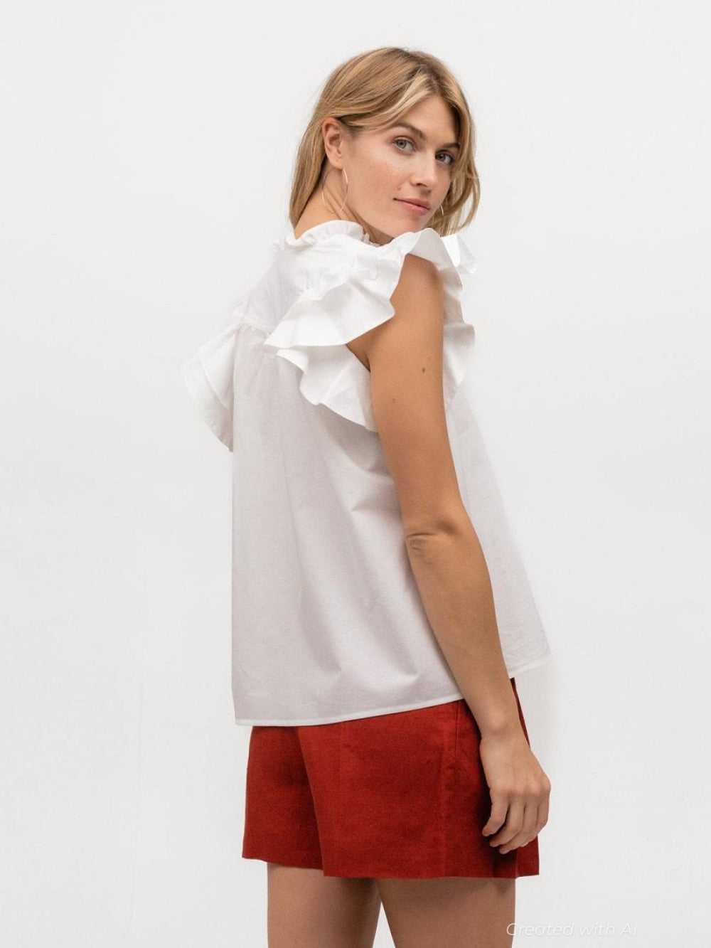 Flutter Sleeve - Jasmine - Blouse