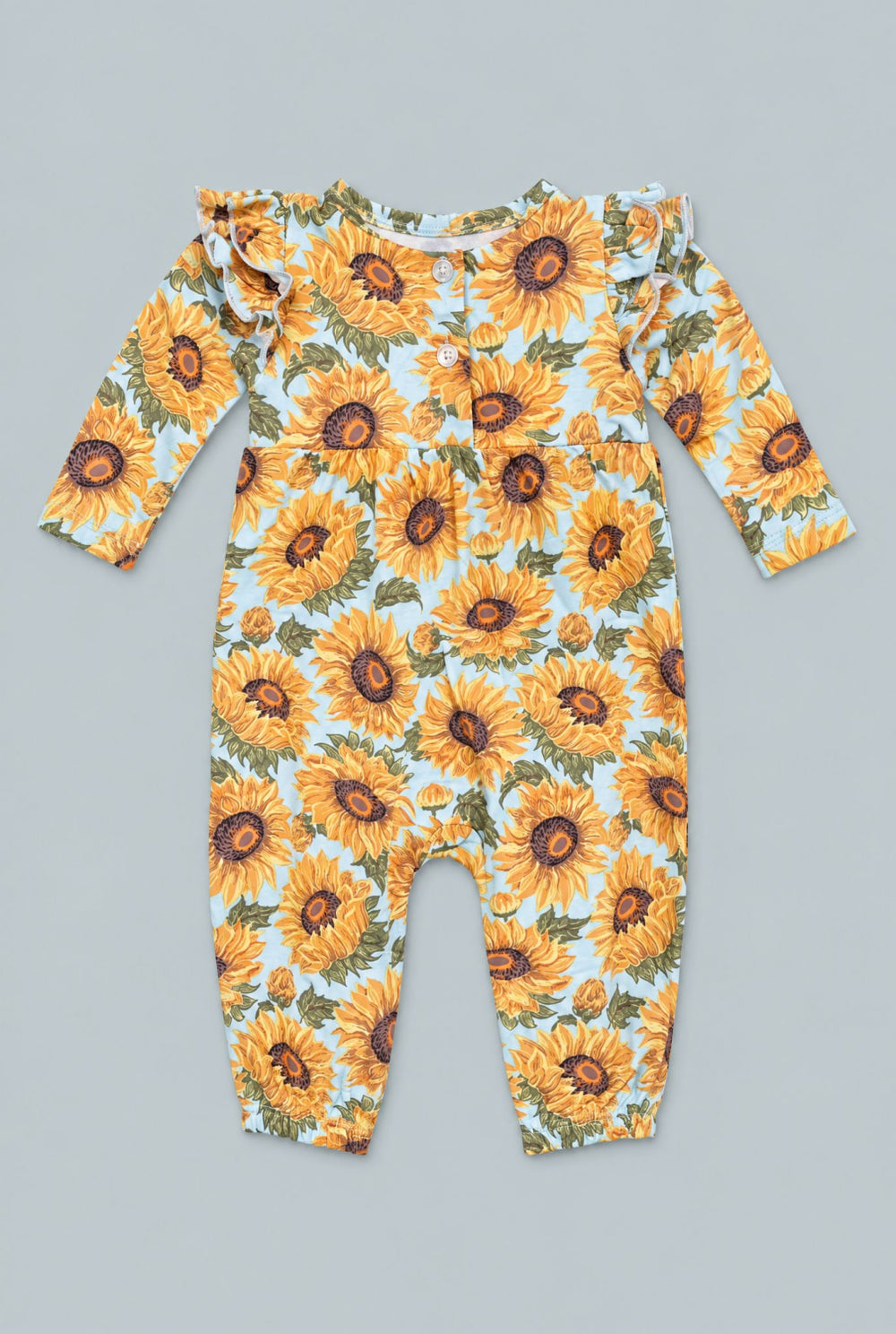 Flutter Sleeve Romper - Sammy’s Sunflower - Romper