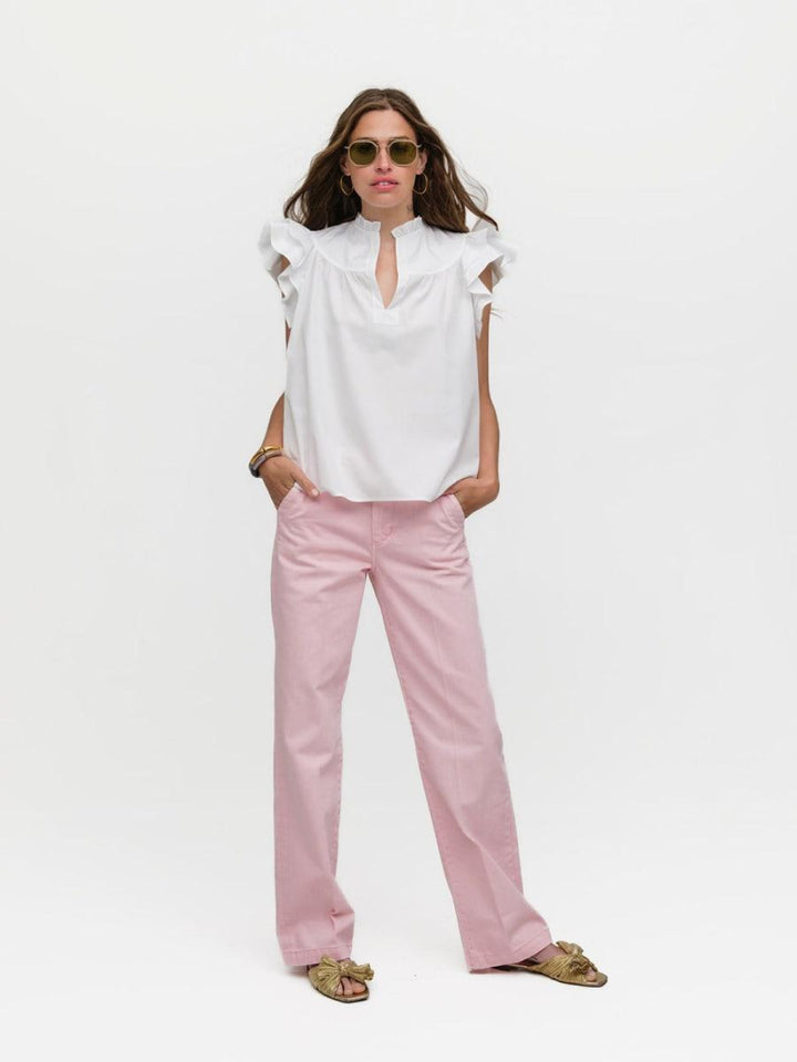 Flutter Sleeve - The Right White - Blouse