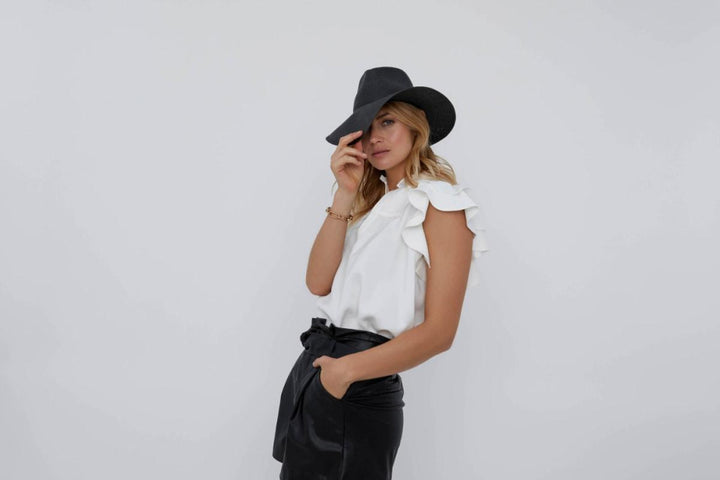 Flutter Sleeve - Tuberose - Blouse