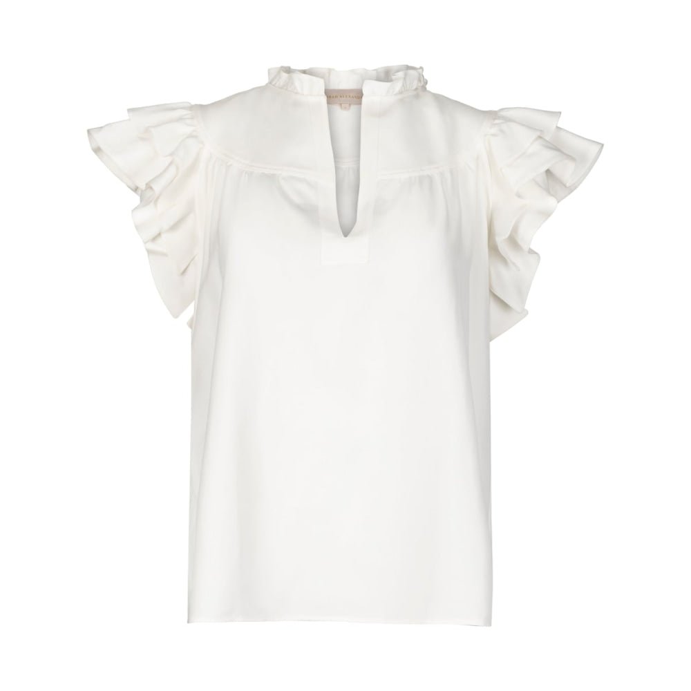 Flutter Sleeve - Tuberose - Blouse